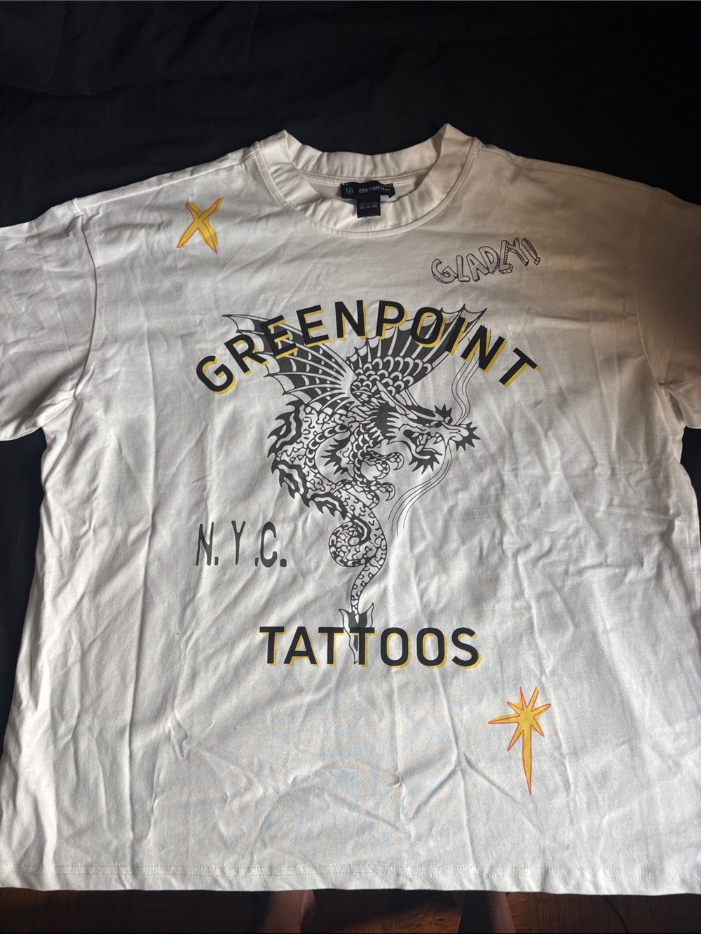 Greenpoint Tattoos Graphic Tee - White